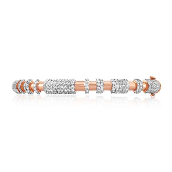 Pavé Setting Bracelet in Rose Gold