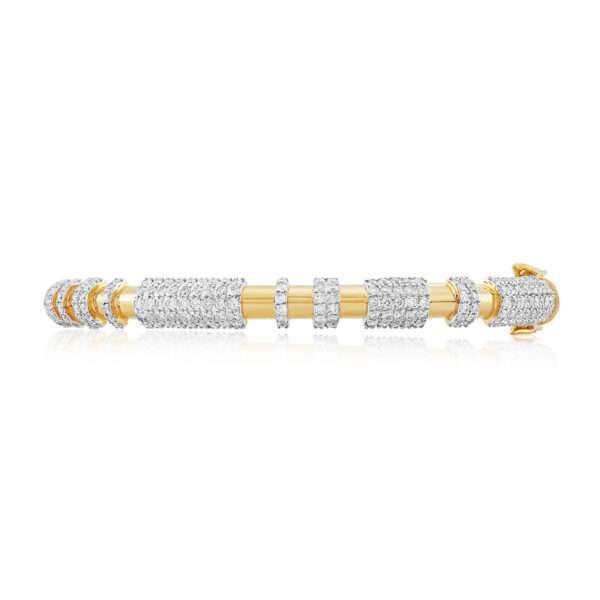 Pavé Setting Bracelet in Yellow Gold