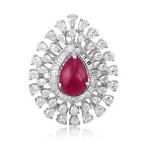 Ruby Drop Ring