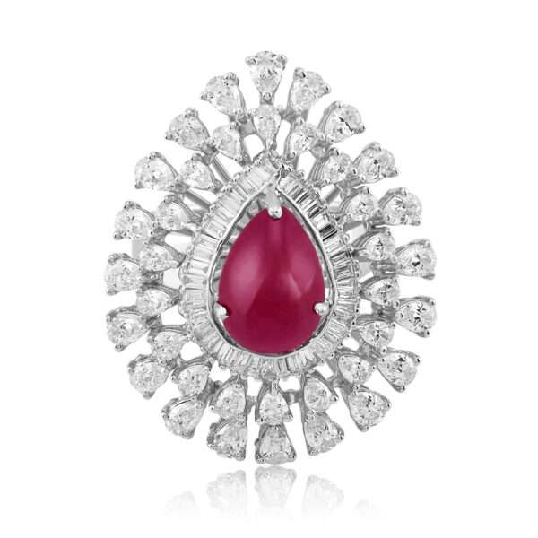 Ruby Drop Ring