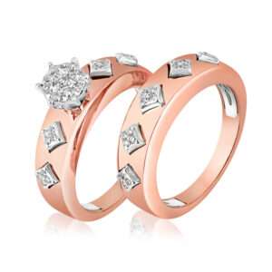 Twin Ring in Rose Gold