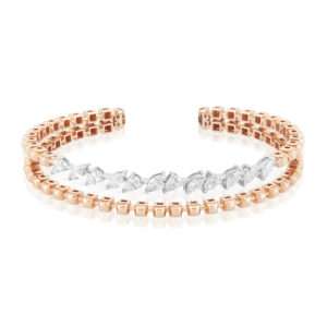 Twin Bracelet in Diamond and Rose Gold