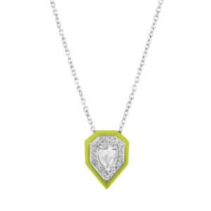 Drop Diamond Pendant in Lemon